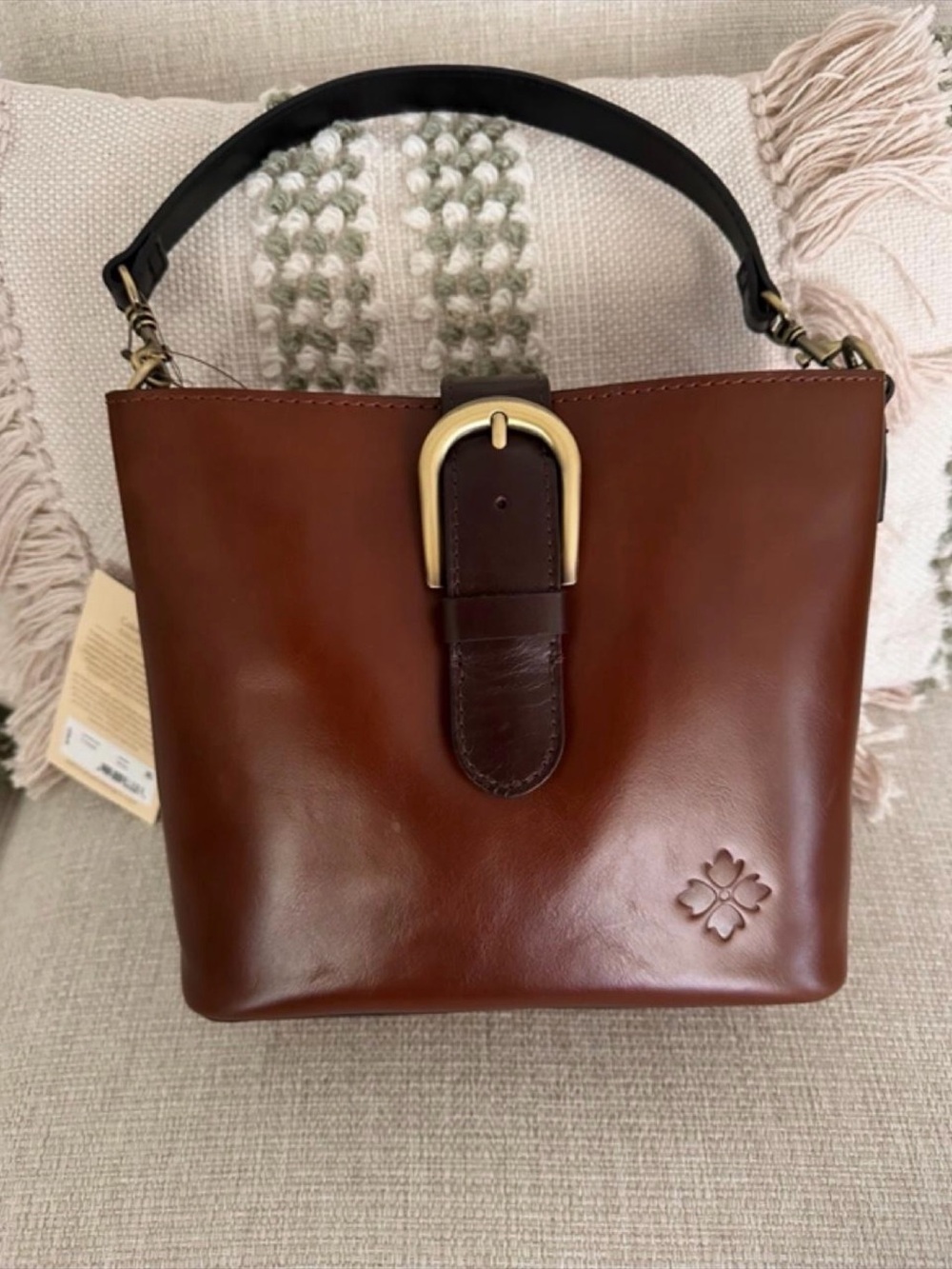 Patricia Nash Irving Buckle Bucket Bag NWT & Dustbag